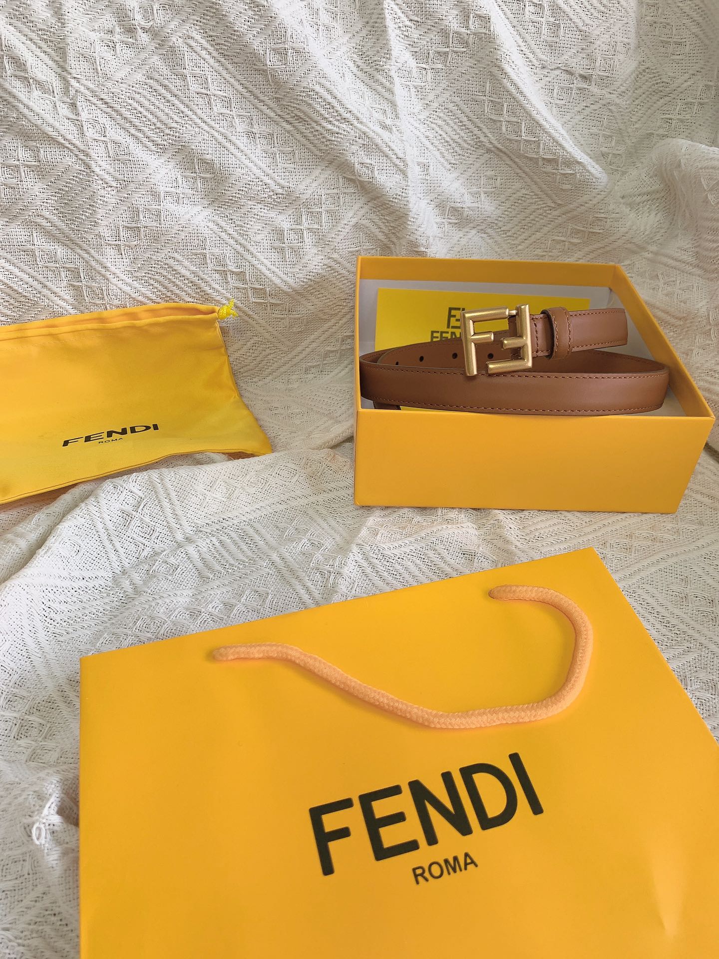 FENDI2.0cm女士新款腰带带圈