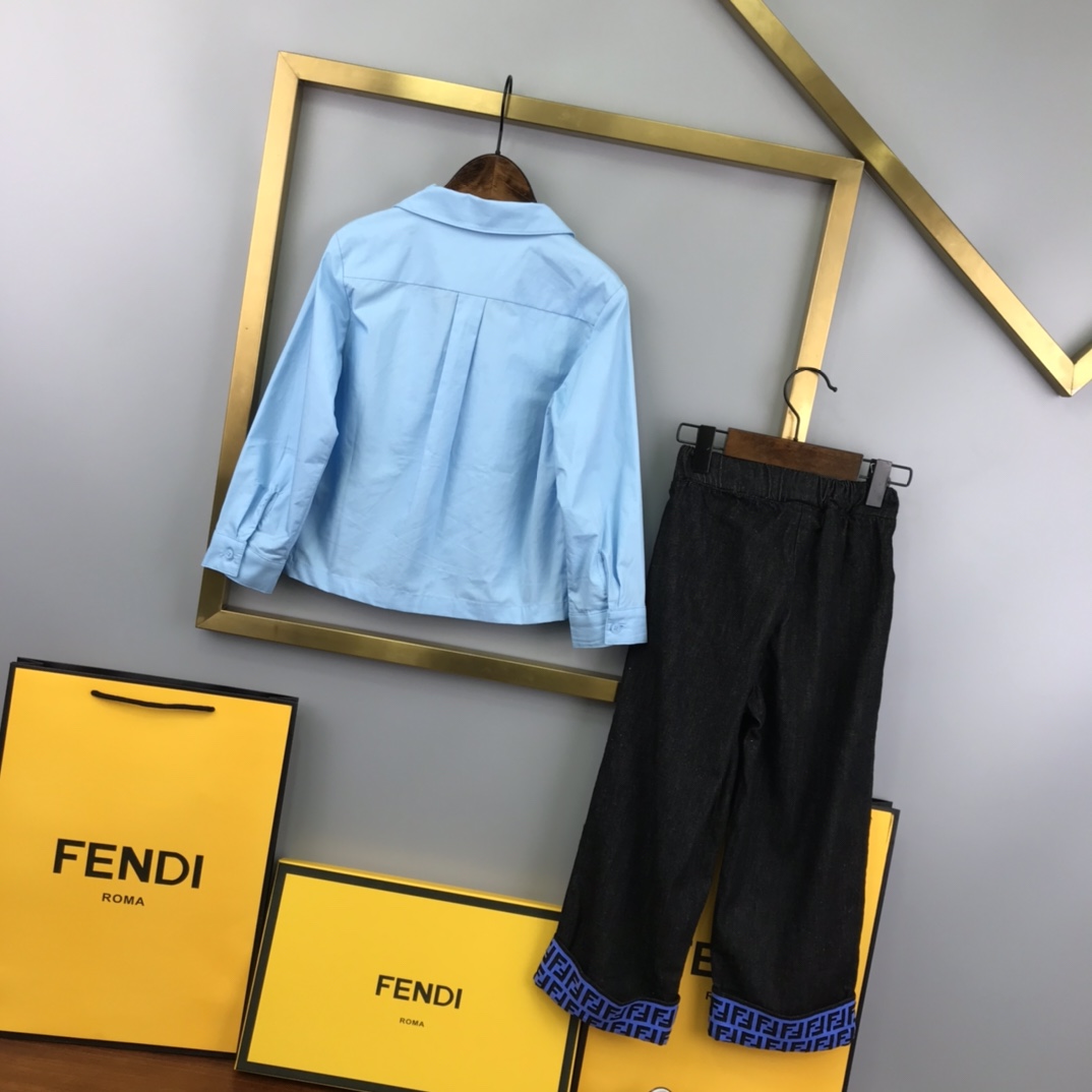 High-end Children’s Wear: 2021 Spring/Summer Collection for Boys, Sizes 100-160, Blue and White Options - 图片 9