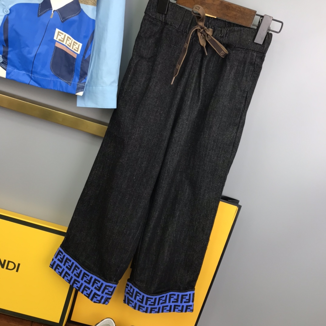 High-end Children’s Wear: 2021 Spring/Summer Collection for Boys, Sizes 100-160, Blue and White Options - 图片 4