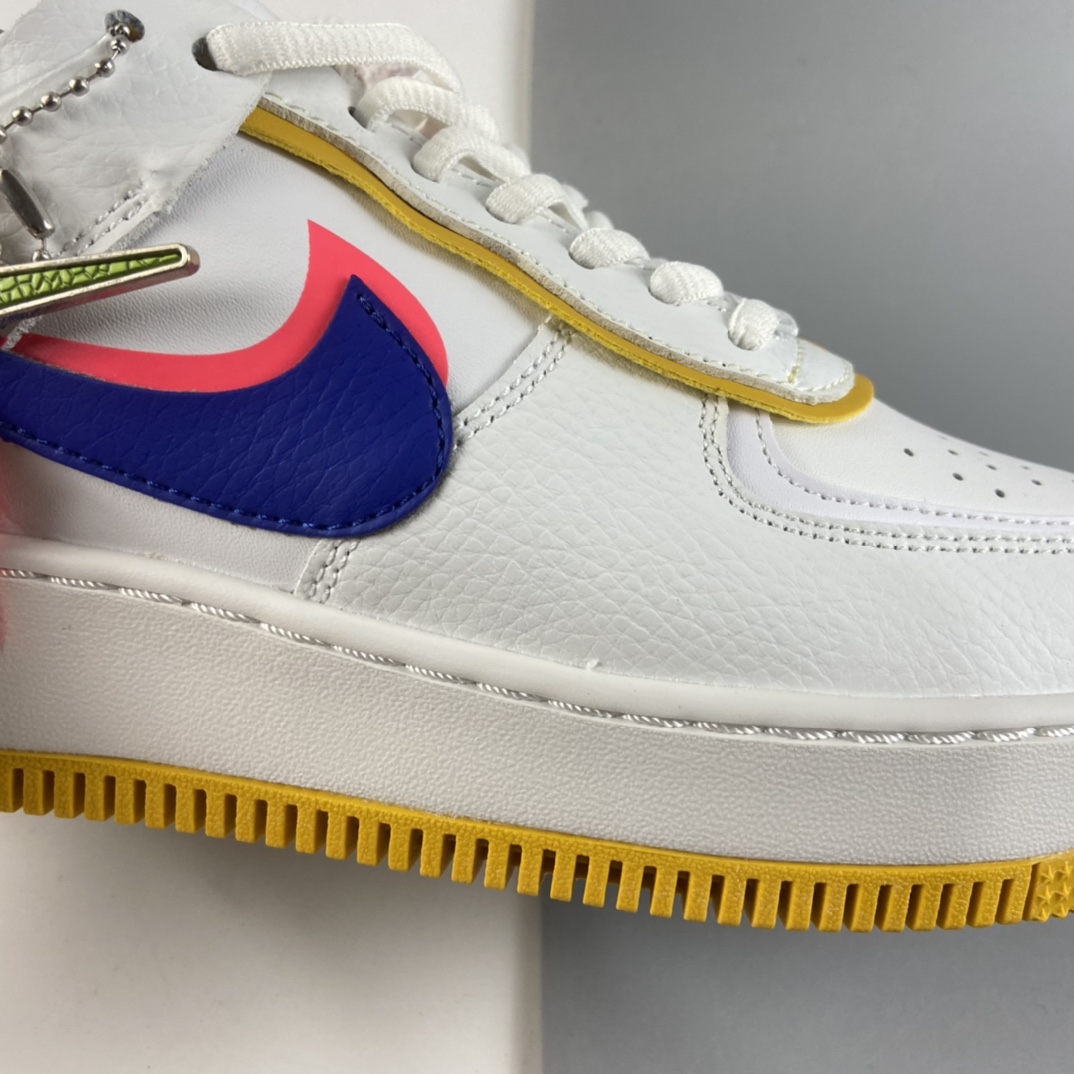 130  NIKE Air Force 1 Shadow 空军一号轻量增高低帮百搭板鞋”拼接马卡龙” CI0919-105