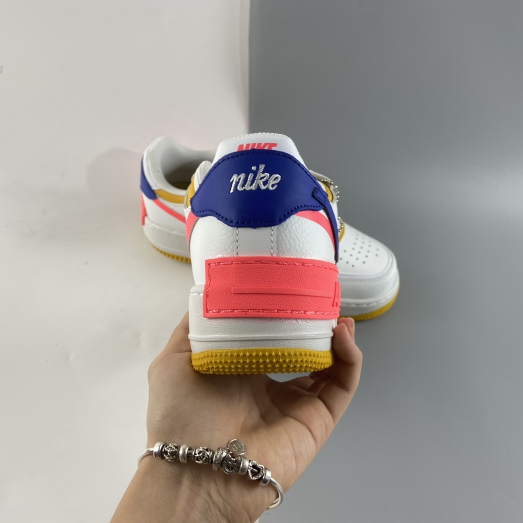 130  NIKE Air Force 1 Shadow 空军一号轻量增高低帮百搭板鞋”拼接马卡龙” CI0919-105