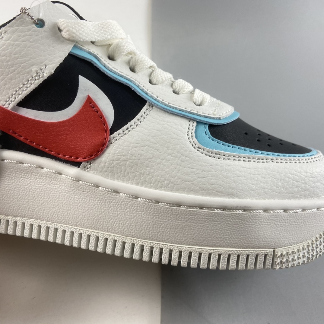 130  NIKE Air Force 1 Shadow 空军一号轻量增高低帮百搭板鞋”拼接马卡龙” DA4291-100
