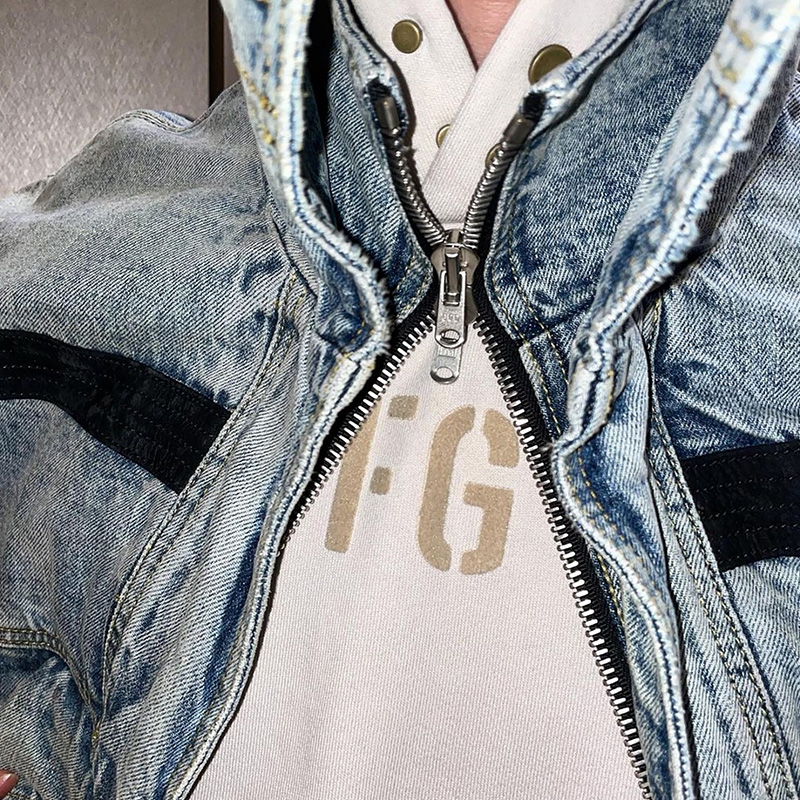 FEAR OF GOD FOG第七季主线植绒字母连帽卫衣