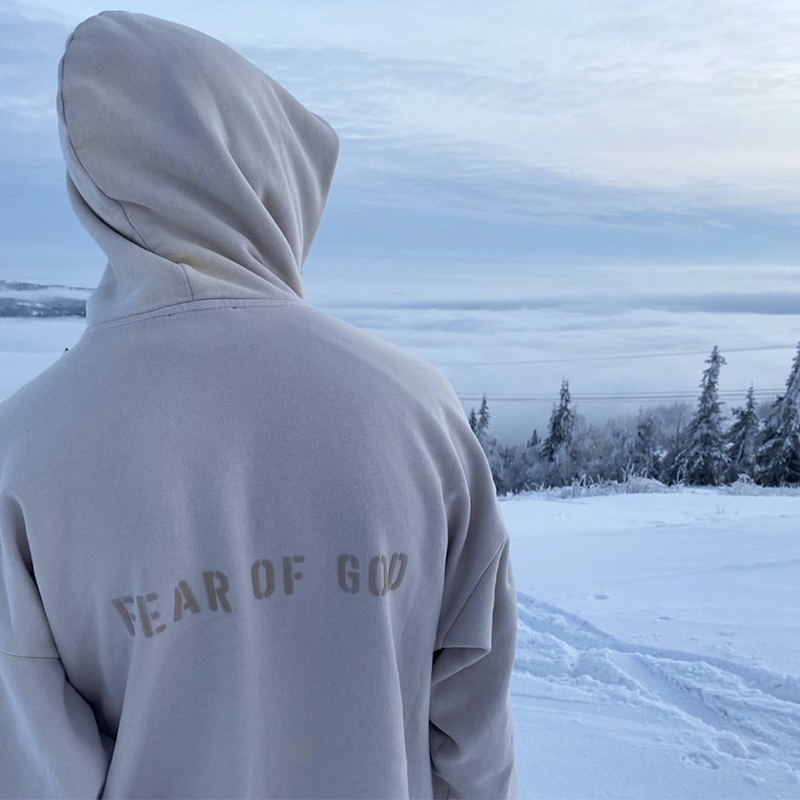 FEAR OF GOD FOG第七季主线植绒字母连帽卫衣