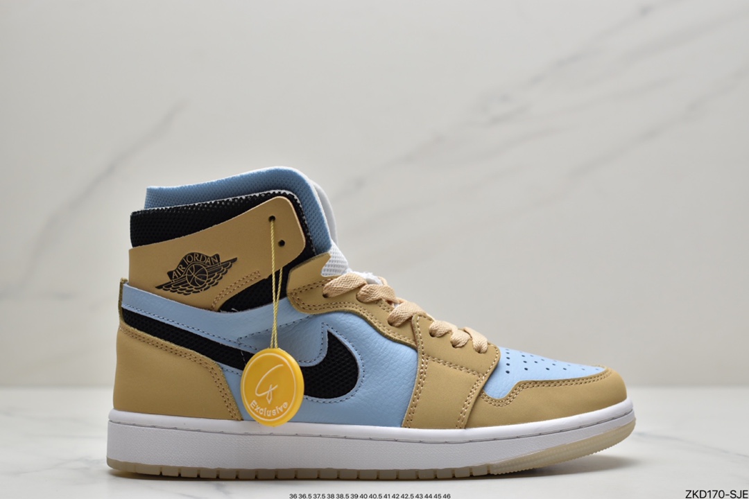 270 Air Jordan 1 Zoom Air CMFT  公司同源3M反光材质精心打造 原楦头原纸板开发 ，版型完美匹配成型 其次缓震科技长足进步 搭载全掌 Zoom Air 气垫 ，脚感方面相比之前的 Air Jordan 1 有了跨越式的增长  鞋舌Zoom Air字样 飞翼 Logo下方 Zoom 标签，足以彰显身份  官方货号：CT0978SL Size：36 36.5 37.5 38 38.5 39 40 40.5 41 42 42.5 43 44 44.5 45 46 ID：ZKD170-SJE