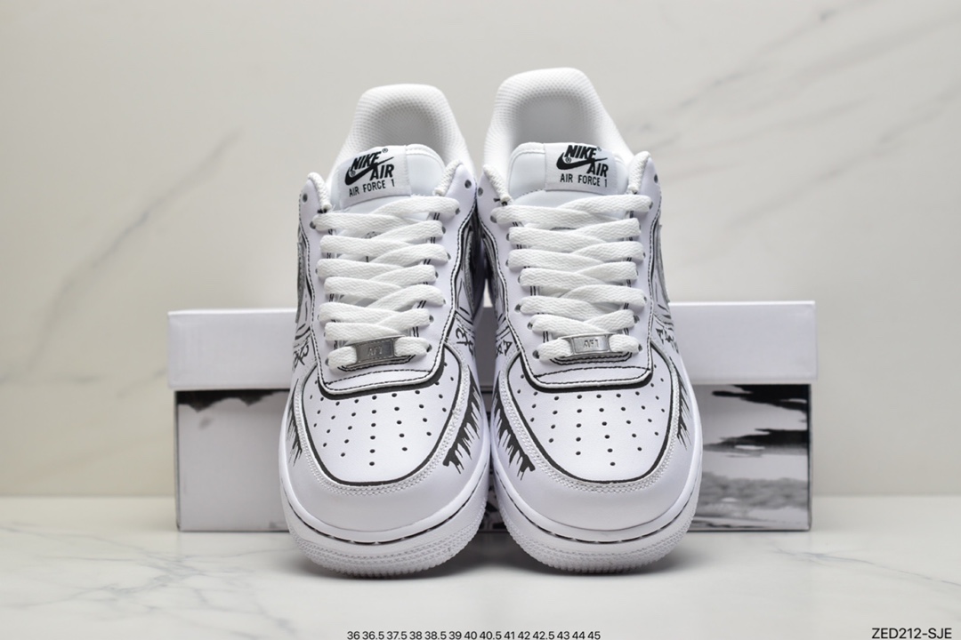 260 耐克Air Force 1 Low ’07 原楦头原纸板 cw2288-301