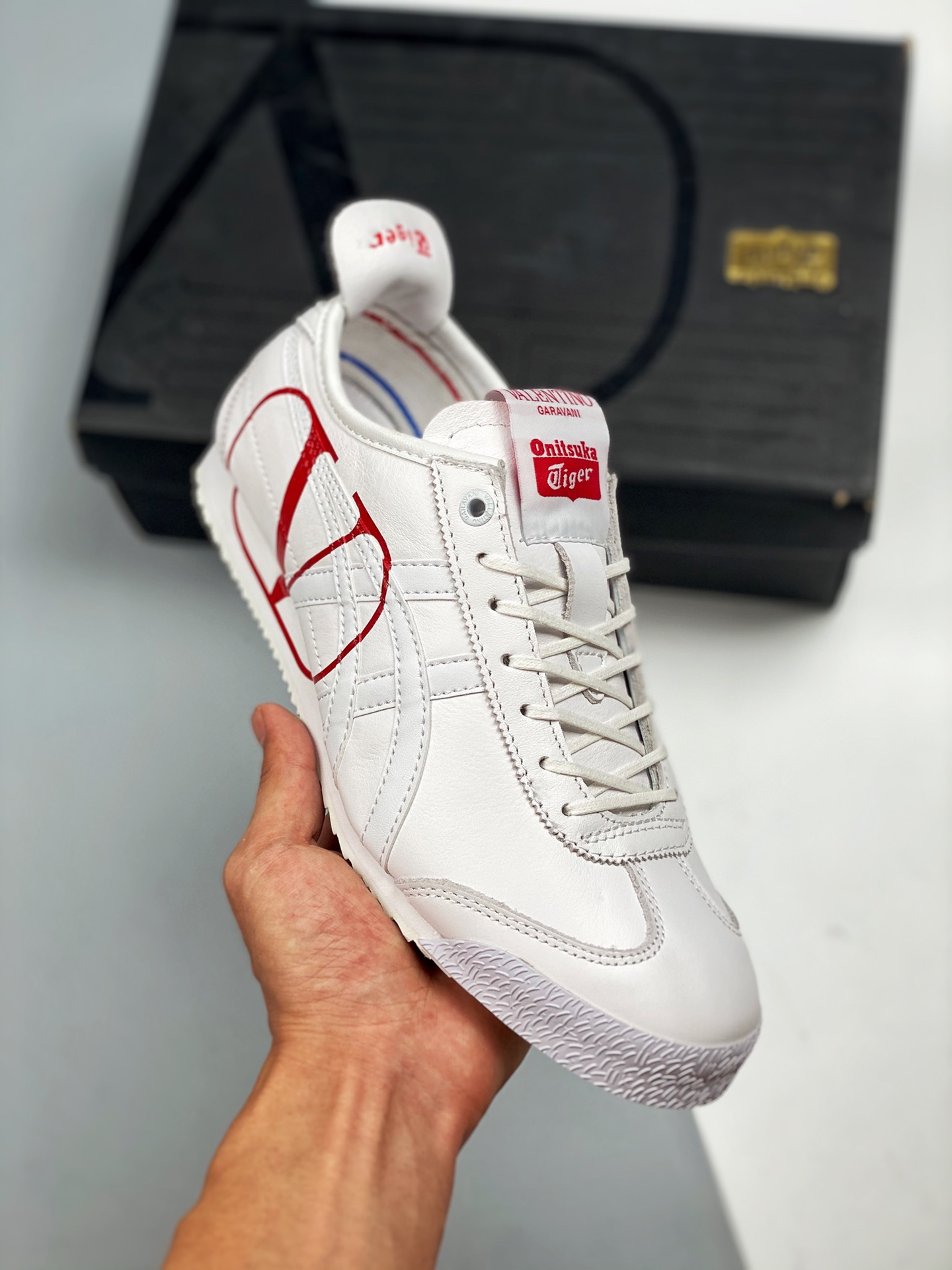 onitsuka tiger X VALENTINO, edición personalizada MEXICO 66 SD, versión de lujo, nuevo modelo de zapatos hechos a mano,…