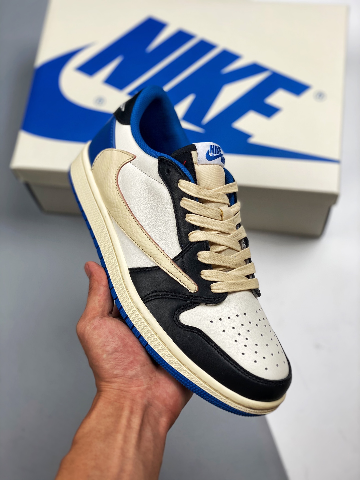 Fragment x TS x Air Jordan 1 Low colaboración triple con gancho invertido, sin rival en el mismo rango de precios, gran…