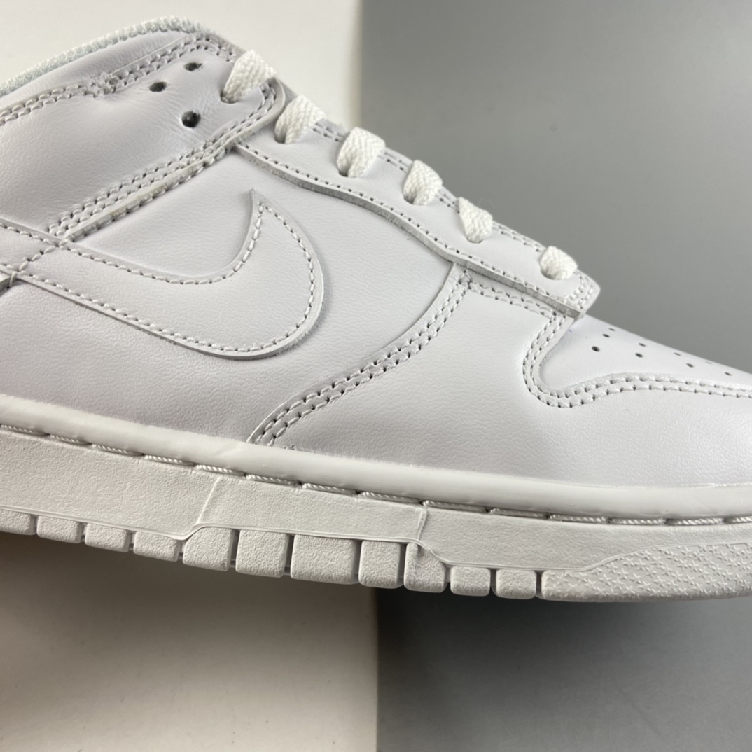 P350  NIKE SB Dunk Low Prm 纯白配色SB扣碎篮板时尚休闲板鞋 DD1503-109