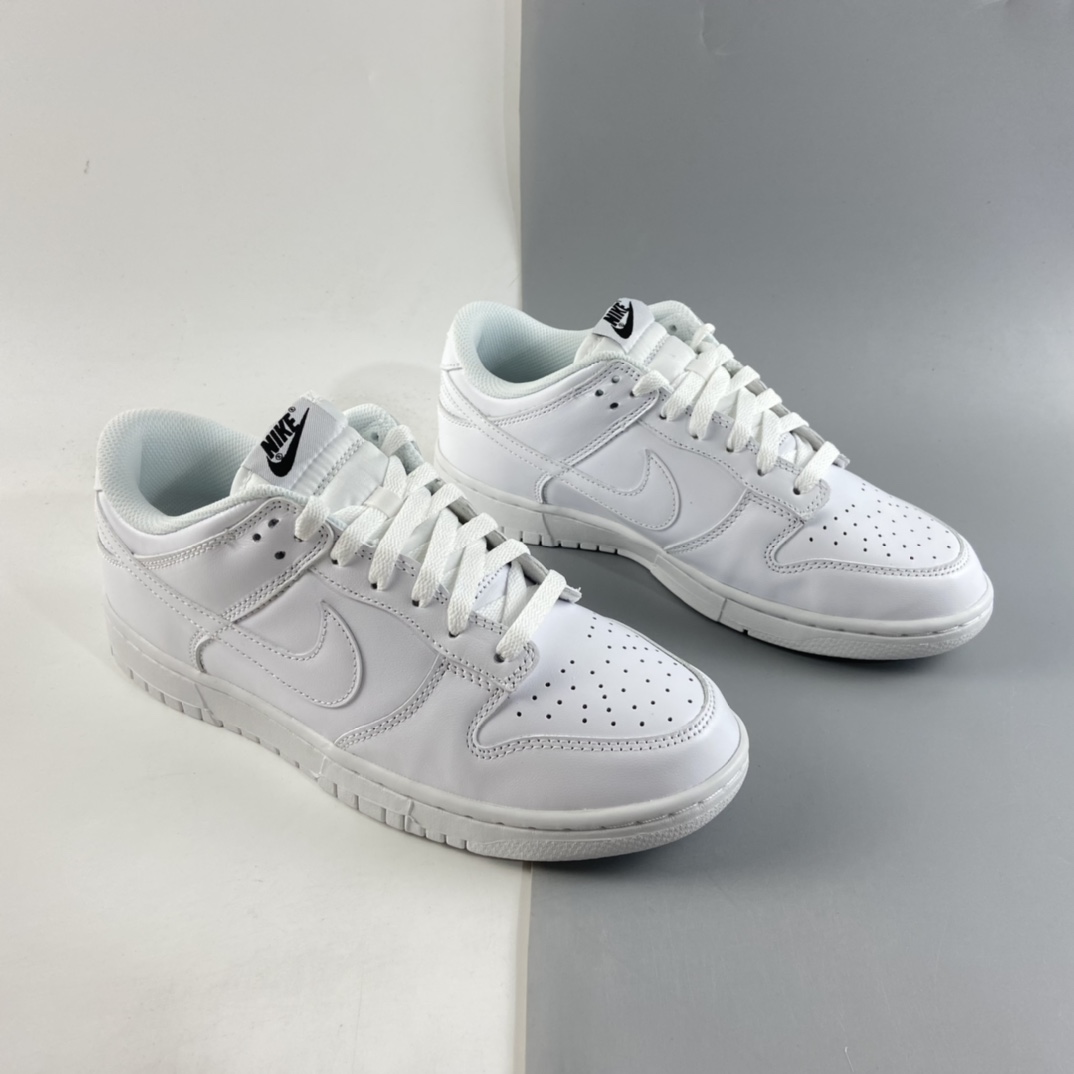 P350  NIKE SB Dunk Low Prm 纯白配色SB扣碎篮板时尚休闲板鞋 DD1503-109