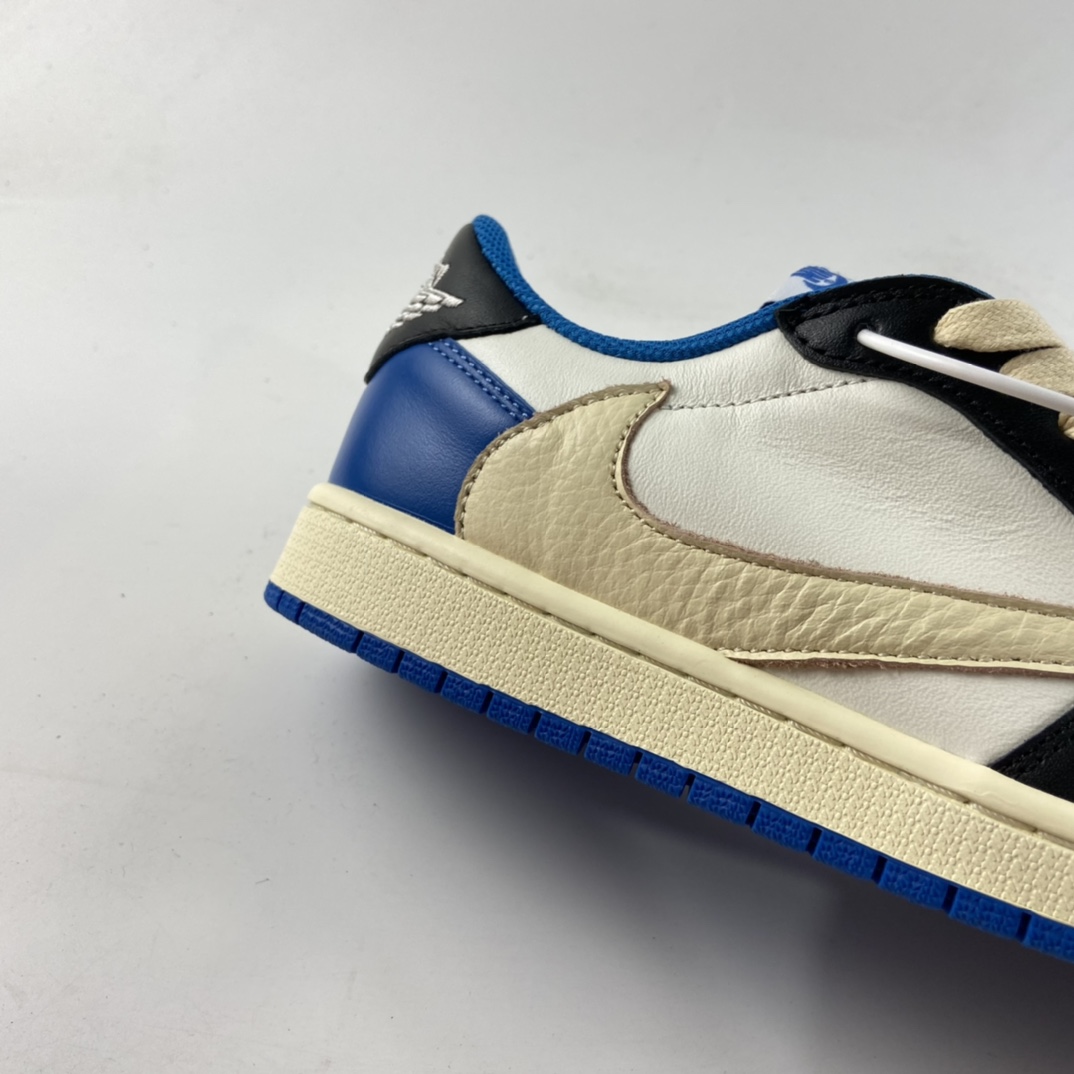 P220  fragment design x Travis Scott x Nike Air Jordan 1 Low OG SP”Military Blue”AJ1乔丹一代DM7866-140