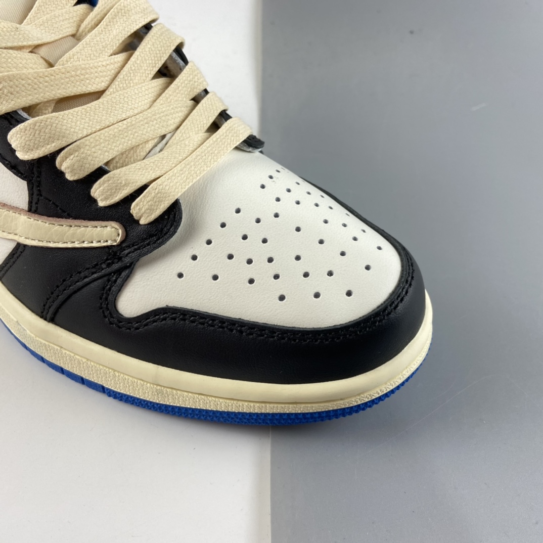 P220  fragment design x Travis Scott x Nike Air Jordan 1 Low OG SP”Military Blue”AJ1乔丹一代DM7866-140