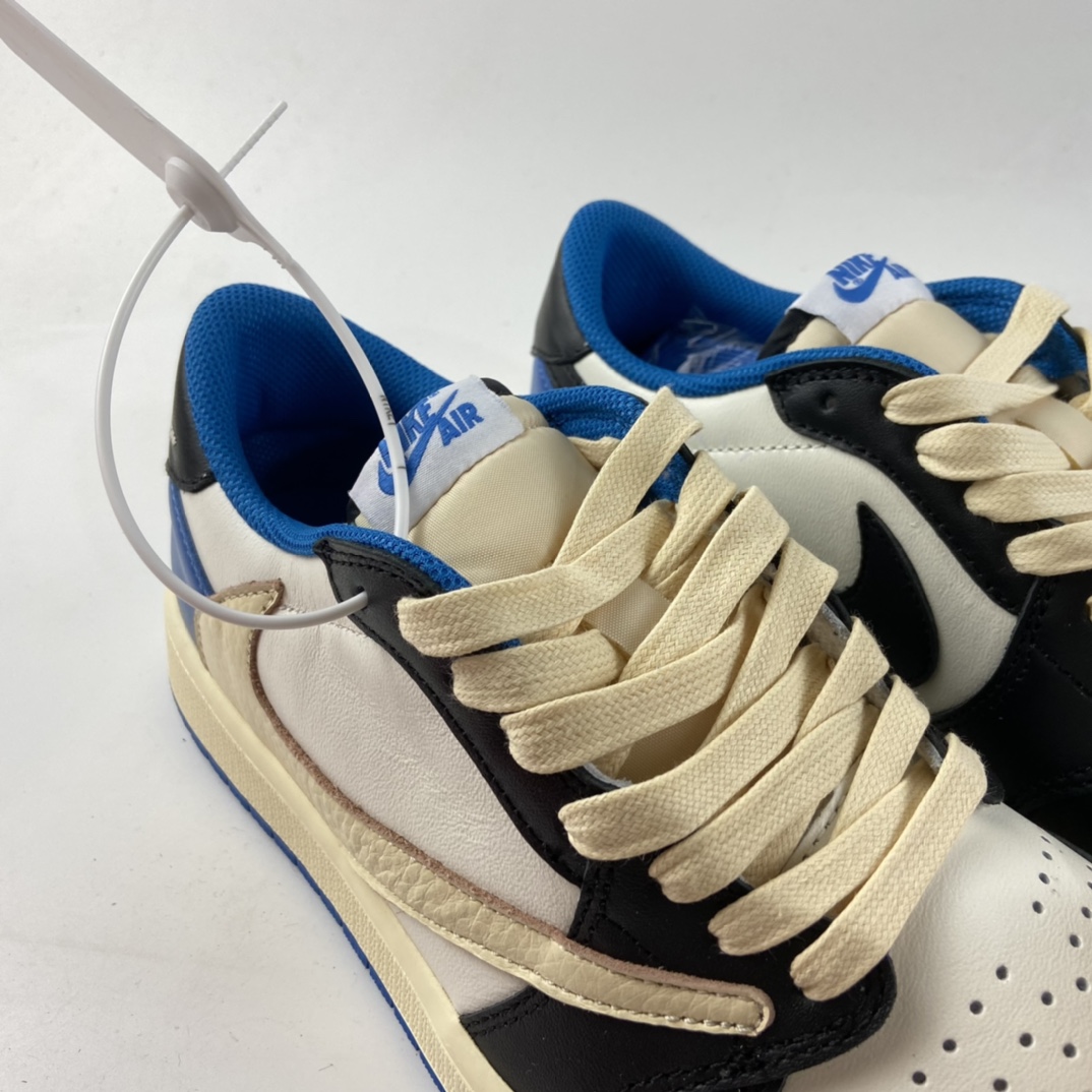 P220  fragment design x Travis Scott x Nike Air Jordan 1 Low OG SP”Military Blue”AJ1乔丹一代DM7866-140