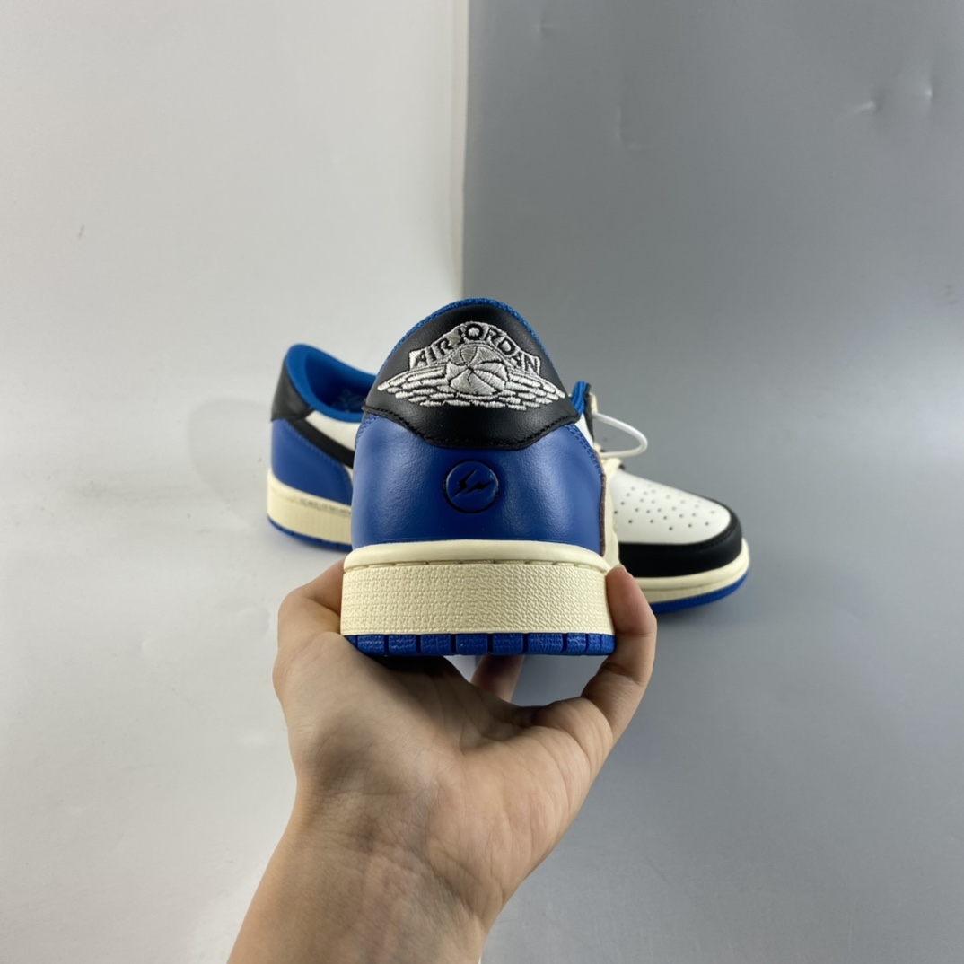P220  fragment design x Travis Scott x Nike Air Jordan 1 Low OG SP”Military Blue”AJ1乔丹一代DM7866-140