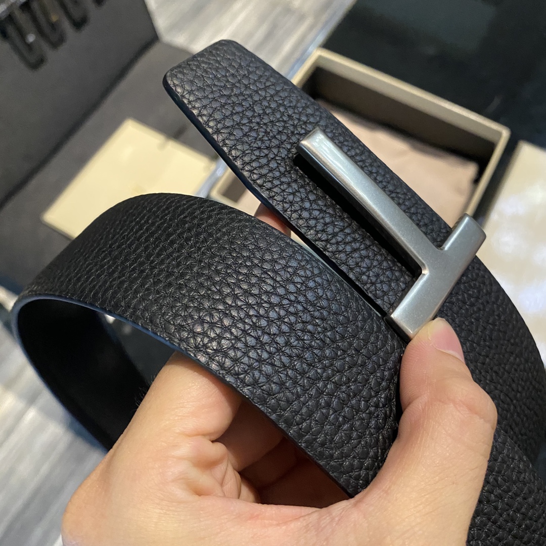 Tom Ford Double-Sided Calf Leather Business Belt: Elegant High-End Fashion (18 words) - 图片 6