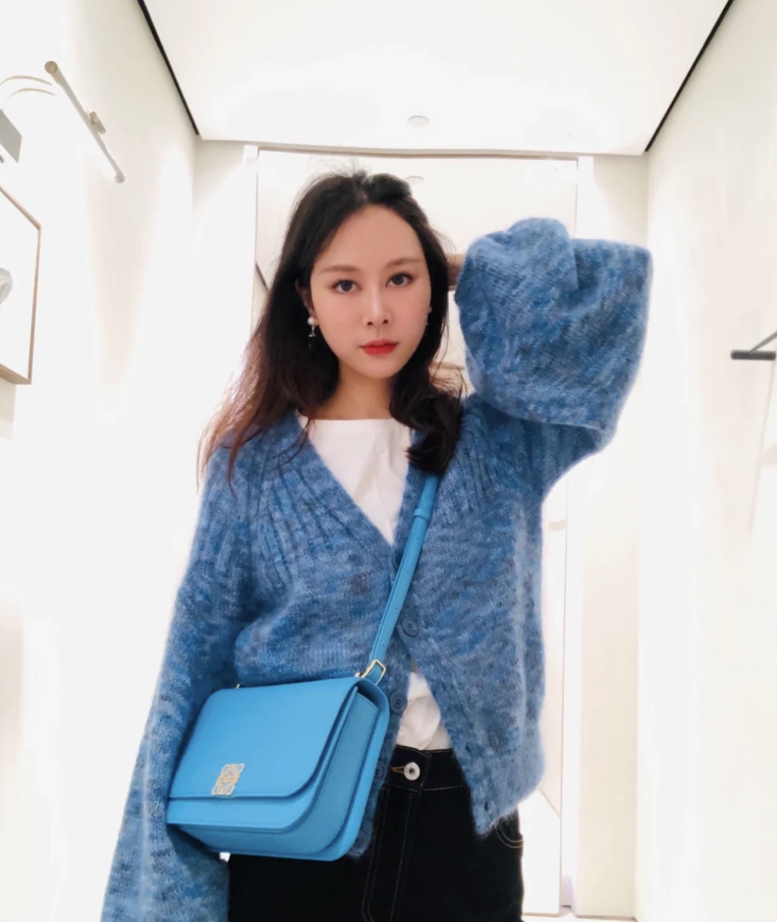 LOEWE罗意威 最新款Goya Bag 小号蓝色0666