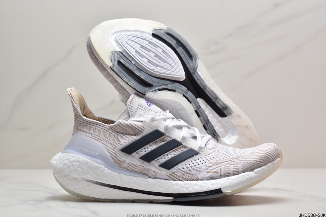 190 阿迪达斯Adidas Ultra Boost 21 以编织纱网代替TPU材质 FY0838