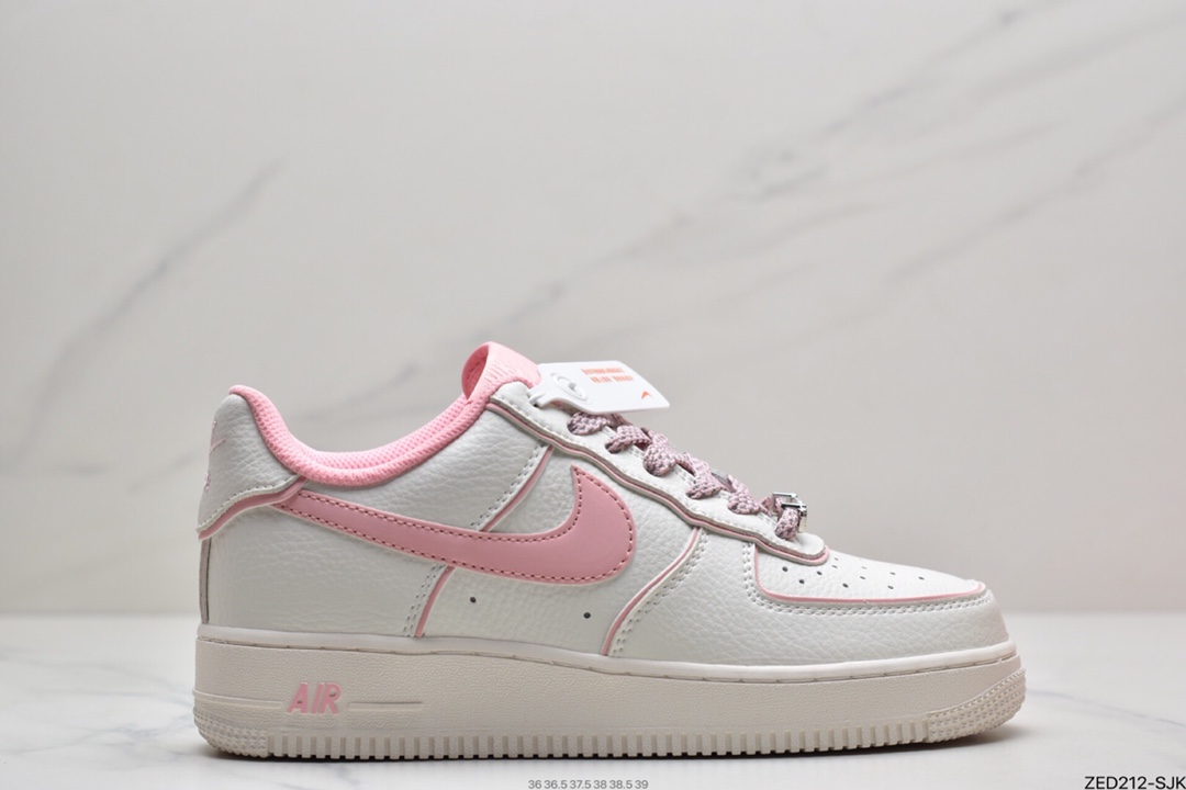 260 耐克 Nike Air Force 1 Low 粉白满天星 空军一号低帮运动休闲板鞋UH8958-033