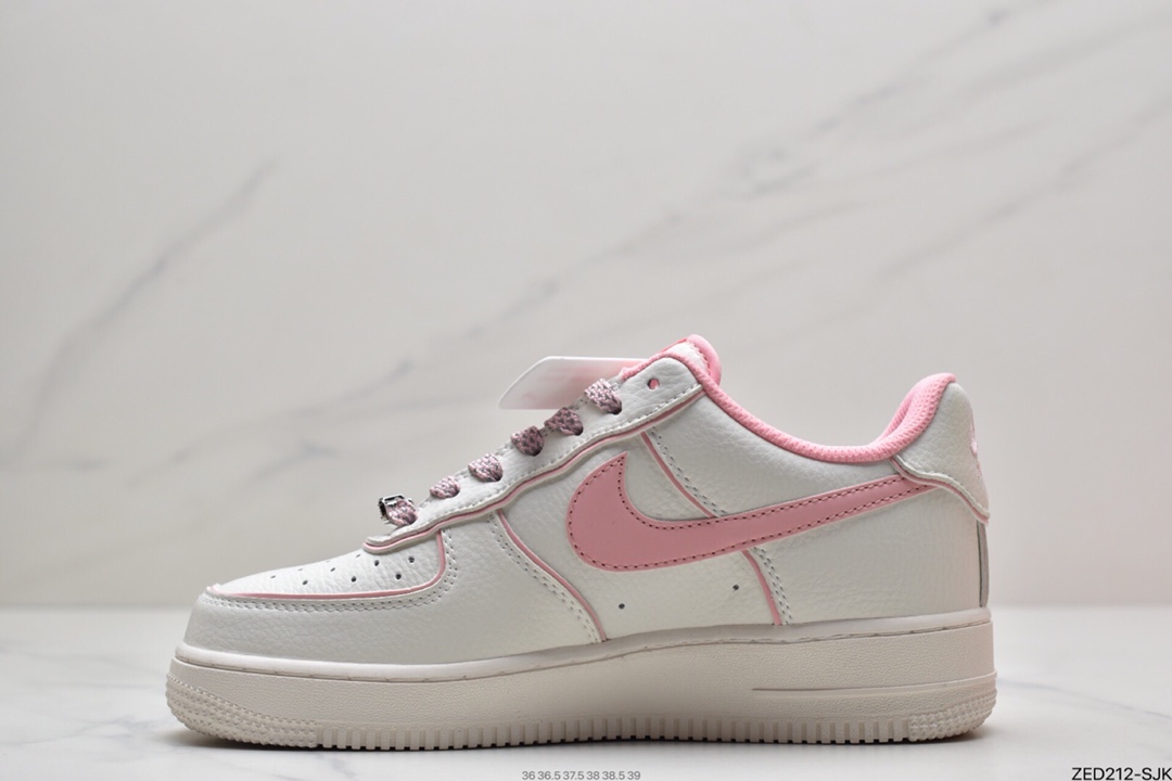 260 耐克 Nike Air Force 1 Low 粉白满天星 空军一号低帮运动休闲板鞋UH8958-033