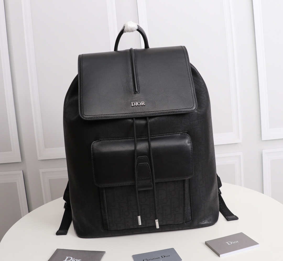 Is it OK to buy
 Dior Bags Backpack Black Yellow Openwork Men Cowhide Nylon Oblique