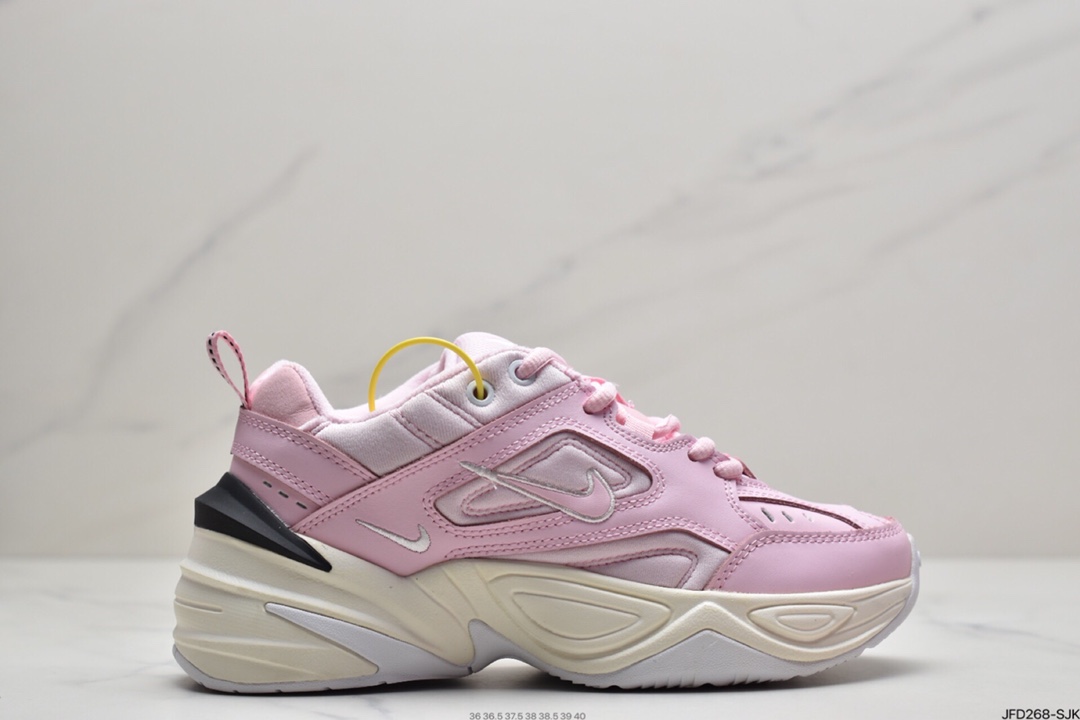 170 耐克Nike M2K Tekno复古潮流百搭休闲运动旅游老爹鞋“珊瑚粉白”AO3108-600