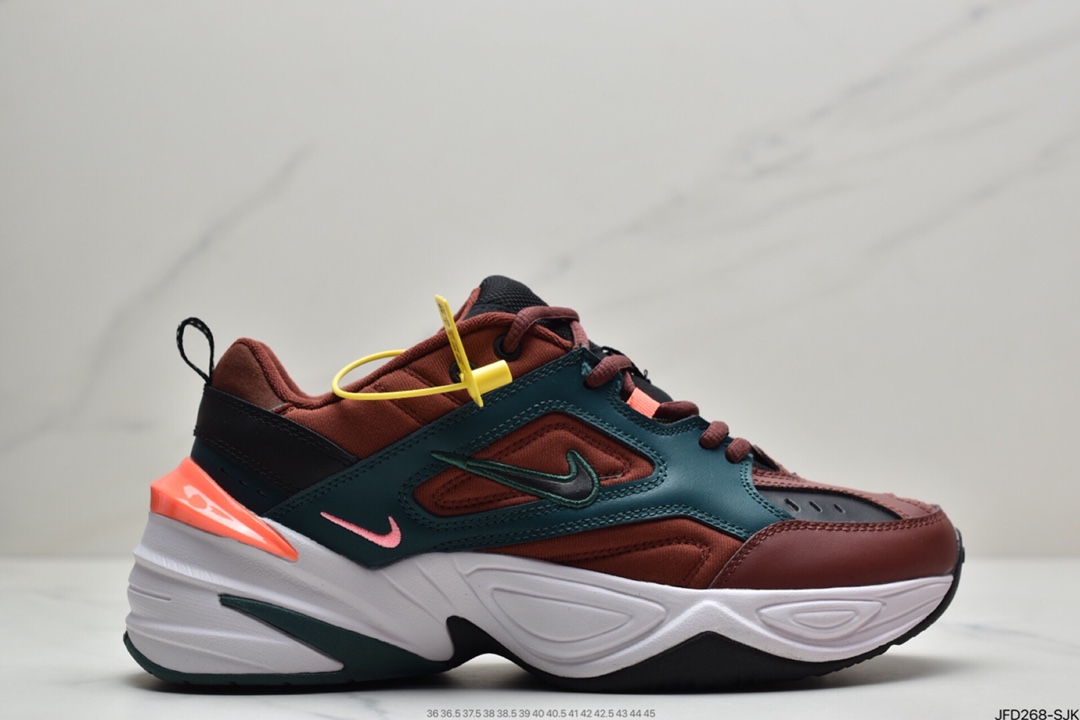 170 耐克Nike M2K Tekno复古潮流百搭休闲运动旅游老爹鞋“珊瑚粉白”AO3108-600
