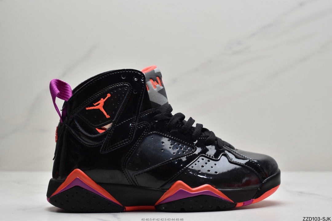 250 乔丹7代Air Jordan  7 黑漆皮 313358-006