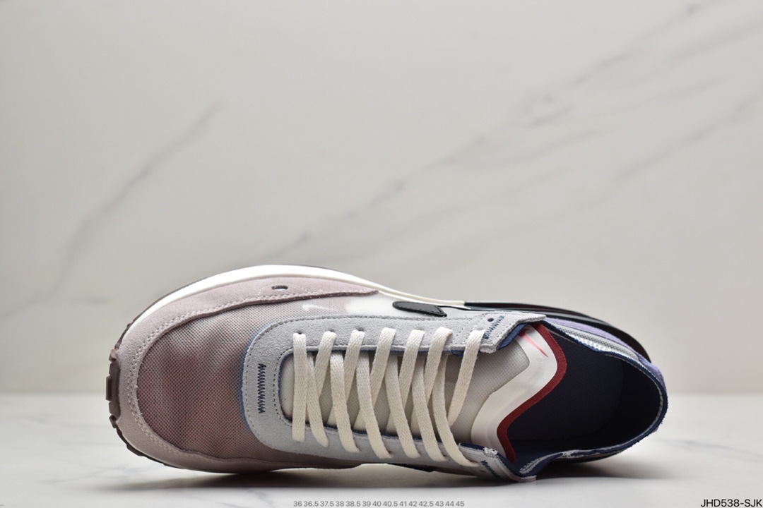 190 耐克Nike Ldwaffle/ Sacai  联名走秀款 网纱翻毛拼接 Swoosh跑步鞋DM5446-701