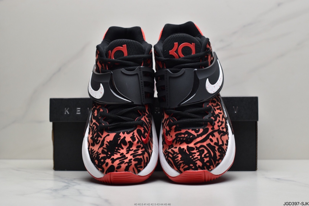 180 耐克Nike KD 14 EP 黑红纱面 凯文·杜兰特全新14代签名休闲运动篮球运动鞋 CZ0170-006