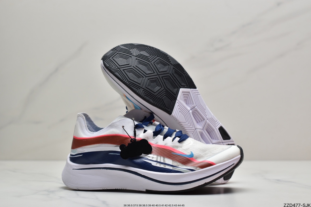 250 耐克Zoom Fly SP SHM  “跑上海鸳鸯鞋”  手绘拼色涂鸦透明纱面马拉松缓震跑鞋BQ6896-001