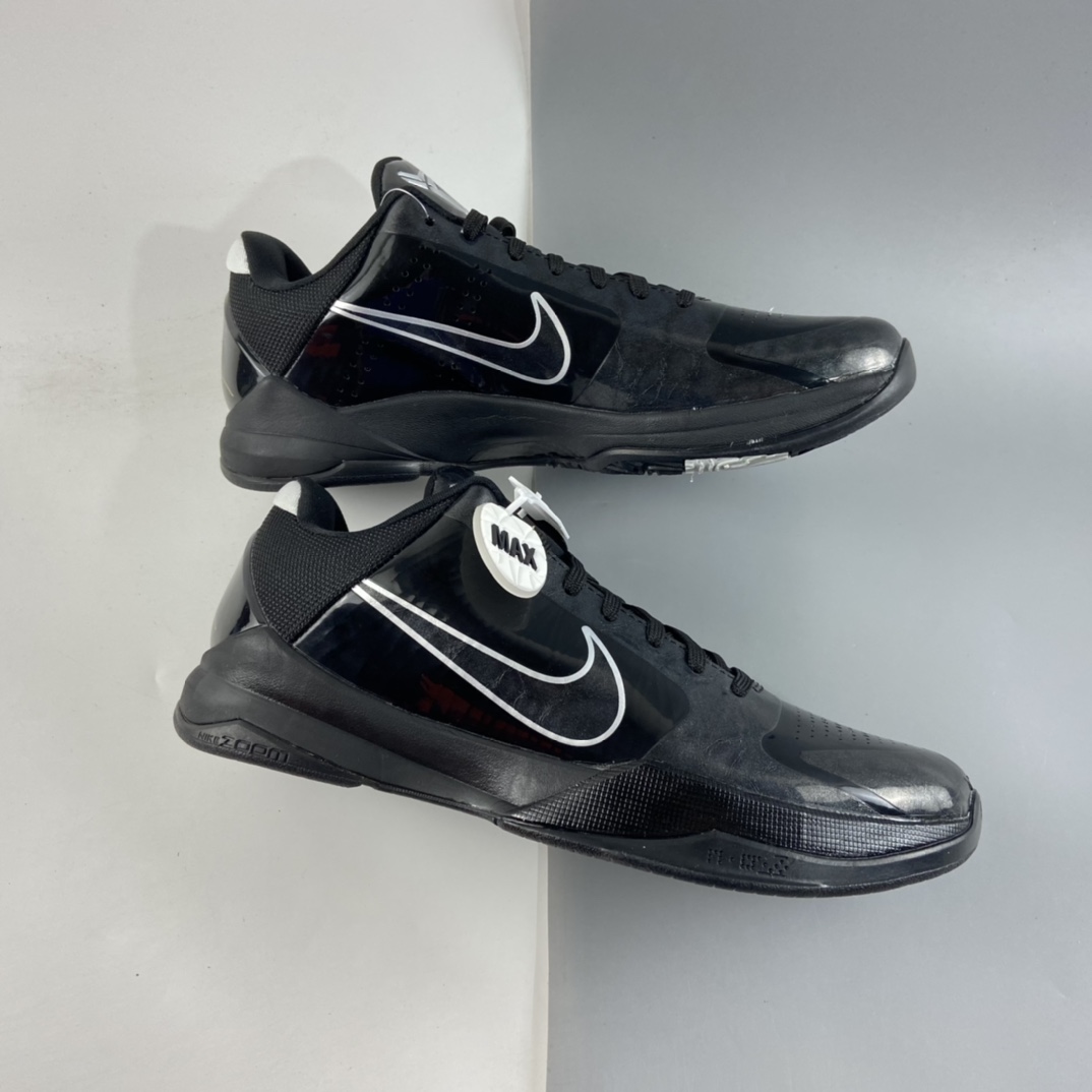 P300  NIKE Zoom Kobe 5  BLACK OUT 灭世纯原科比5代”黑武士”386429-003