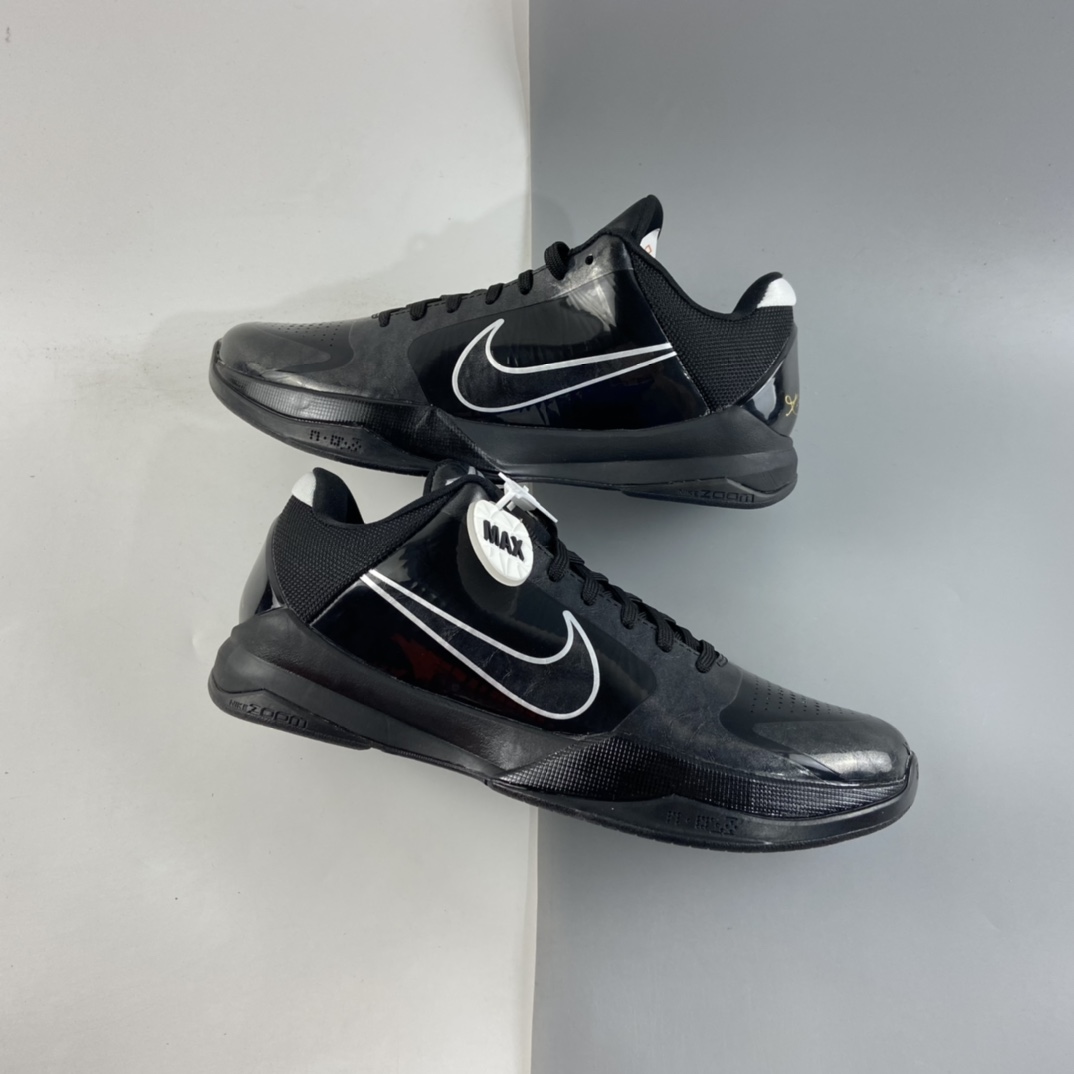 P300  NIKE Zoom Kobe 5  BLACK OUT 灭世纯原科比5代”黑武士”386429-003