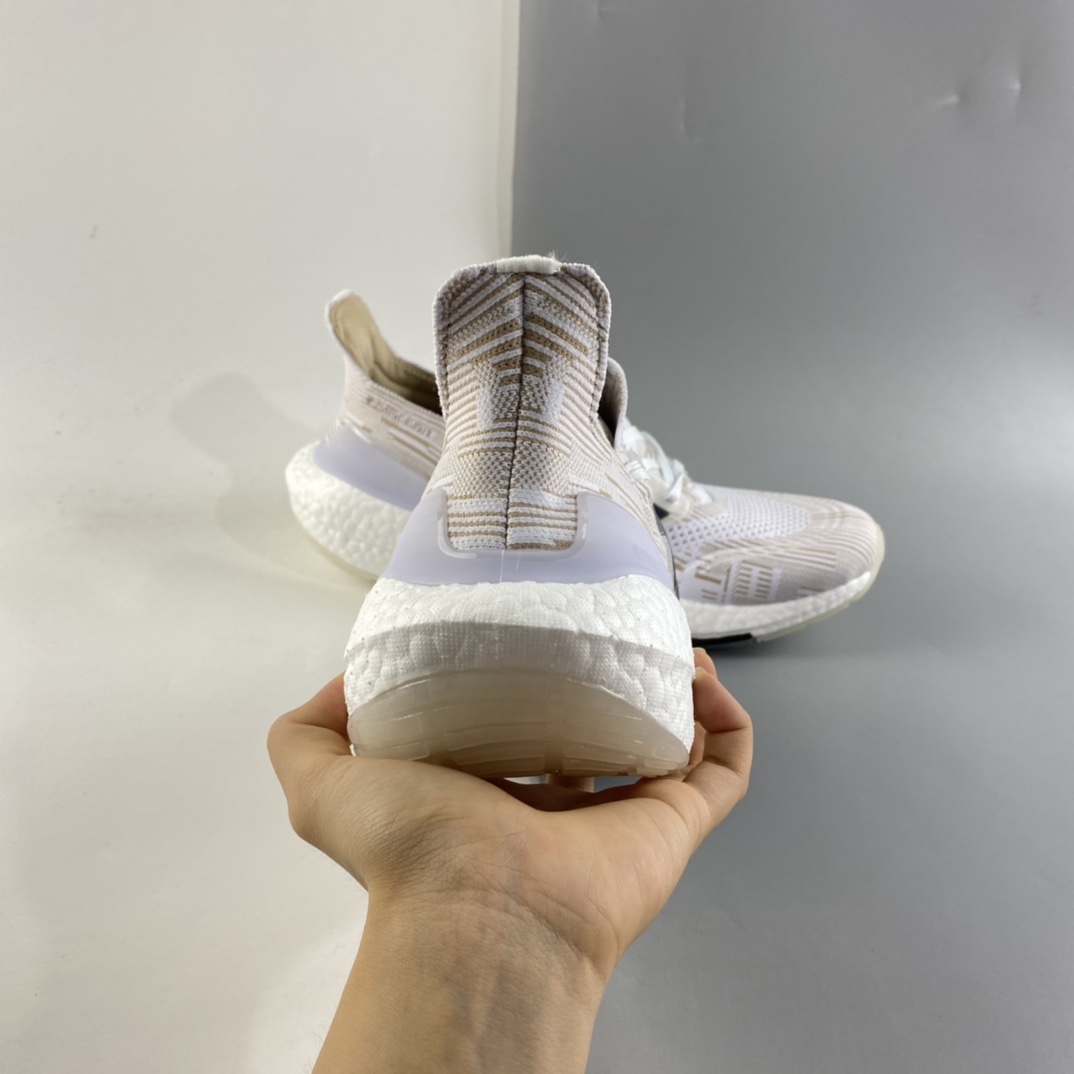 P200  AD UltraBoost 21 加厚爆米花袜套式针织鞋面休闲运动慢跑鞋 FY0838