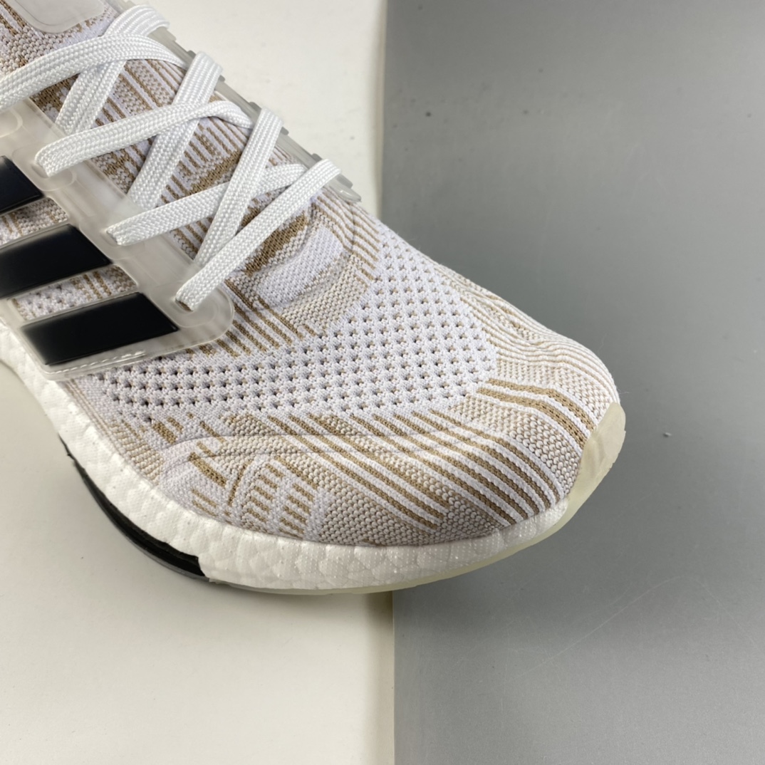 P200  AD UltraBoost 21 加厚爆米花袜套式针织鞋面休闲运动慢跑鞋 FY0838