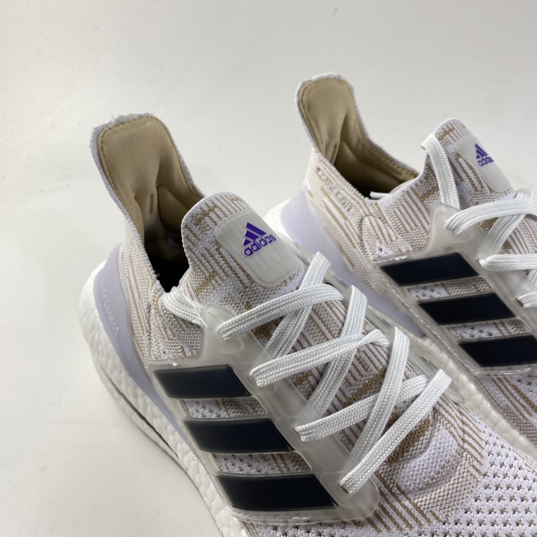 P200  AD UltraBoost 21 加厚爆米花袜套式针织鞋面休闲运动慢跑鞋 FY0838