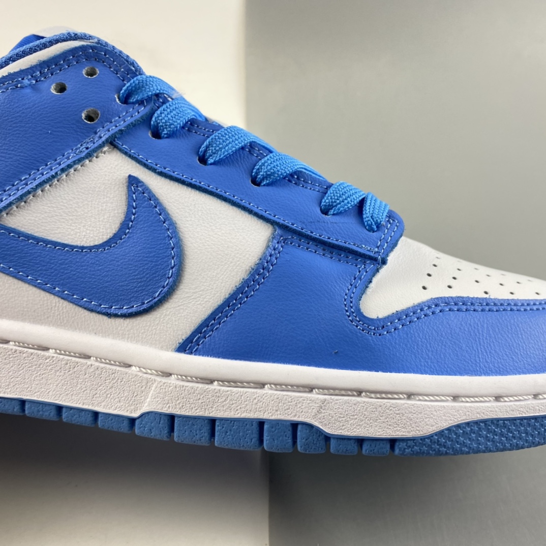 P260  NIKE Dunk Low“University Blue”白蓝色 北卡白蓝休闲运动滑板鞋 DD1391-102