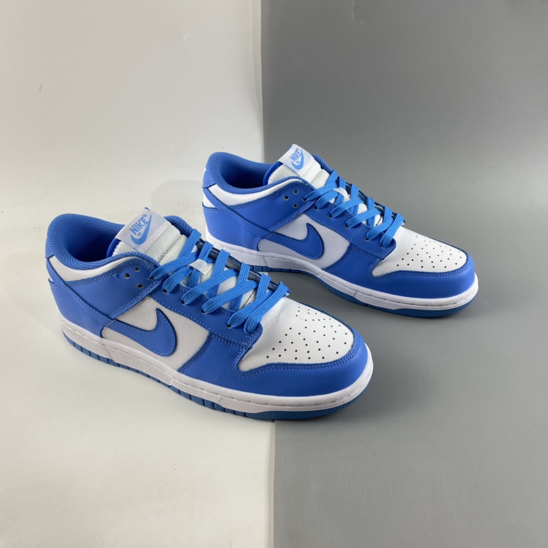 P260  NIKE Dunk Low“University Blue”白蓝色 北卡白蓝休闲运动滑板鞋 DD1391-102