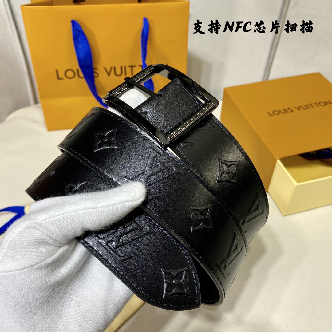 Louis Vuitton mirror quality
 Belts Black Men Calfskin Cowhide