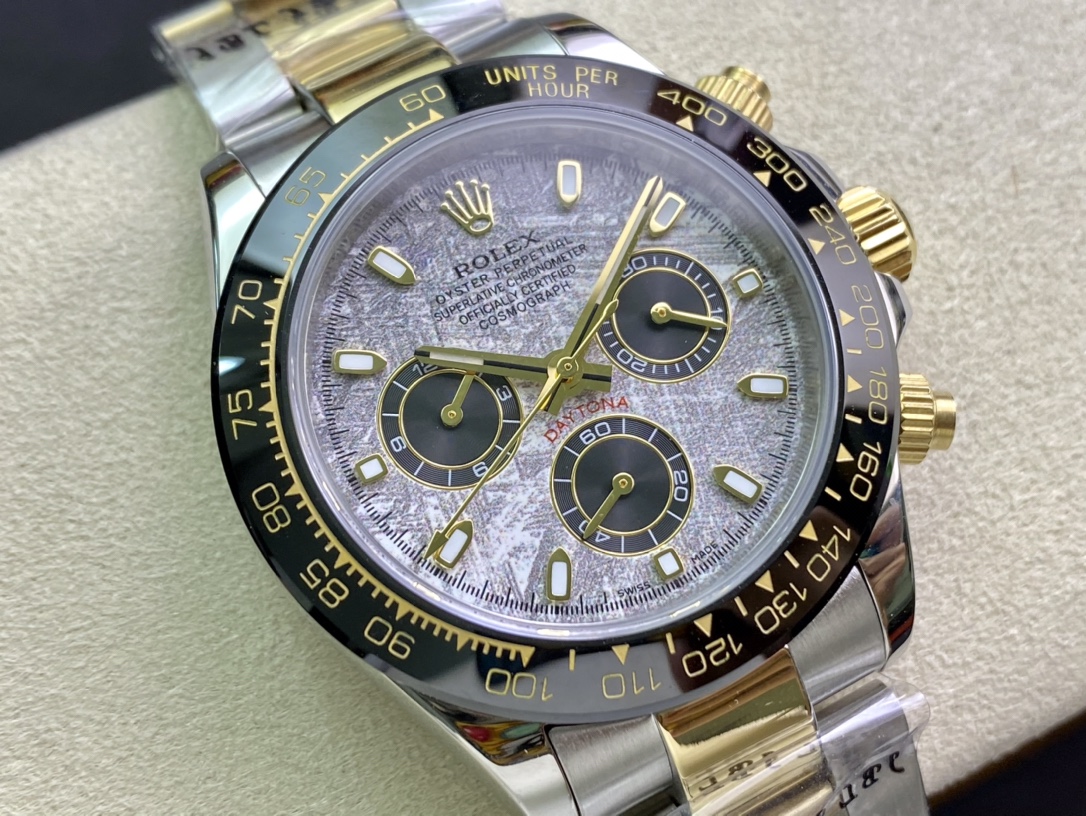 SK Factory 劳力士Rolex 迪通拿シリーズ 陨石盘超強冰蓝夜光腕時計