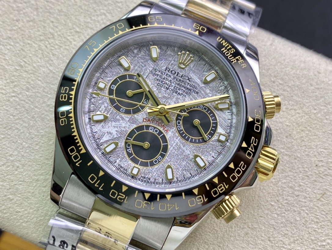 SK Factory 劳力士Rolex 迪通拿シリーズ 陨石盘超強冰蓝夜光腕時計