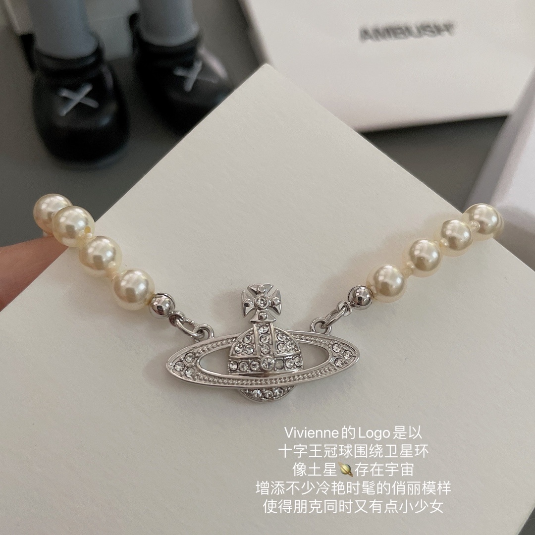 项链 银色金色可选 高品质 细节如图【VivienneWestwood】宝宝,什么是快乐星球,来,这