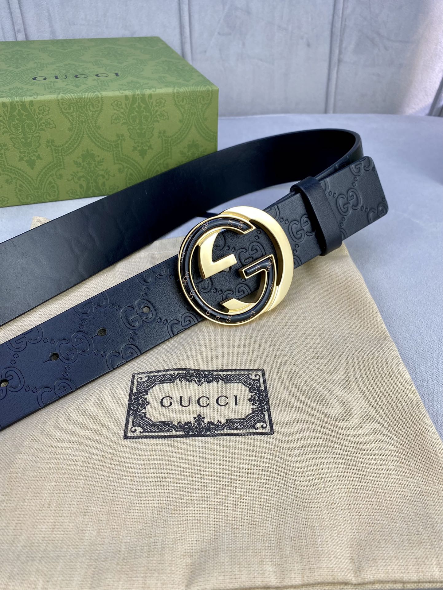 gucci互扣式双G带五金厚度6.0