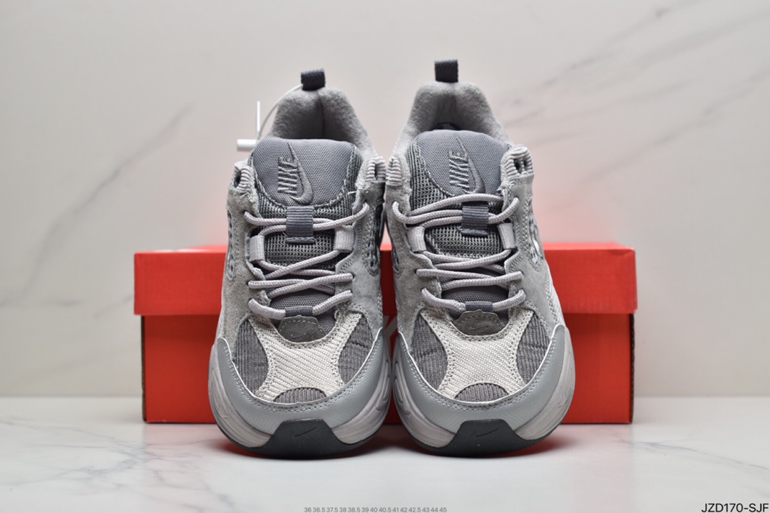 140 Nike M2K Tekno复古潮流百搭休闲运动旅游老爹鞋“麂皮水泥煤灰BV0074-001