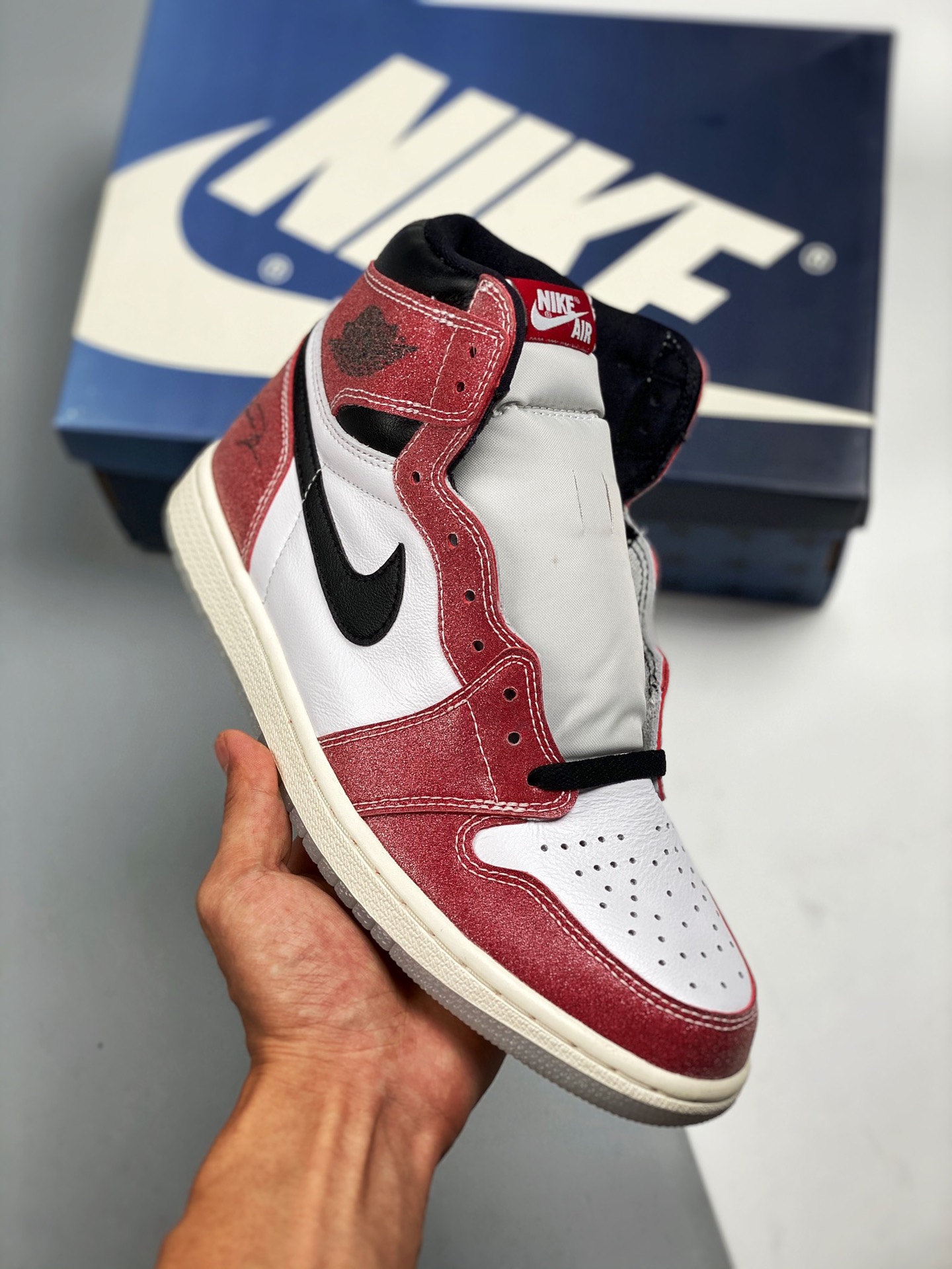Air Jordan 1 Retro High OG "Freeze Out" Chicago, producción original de fábrica importante, techo de calidad en el mism…