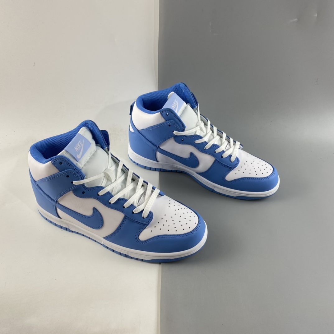 P400  NIKE SB Dunk High“北卡蓝”SB扣碎篮板高帮板鞋 DD1869-107