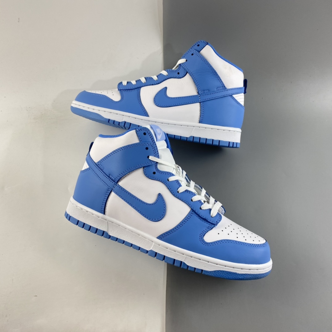 P400  NIKE SB Dunk High“北卡蓝”SB扣碎篮板高帮板鞋 DD1869-107