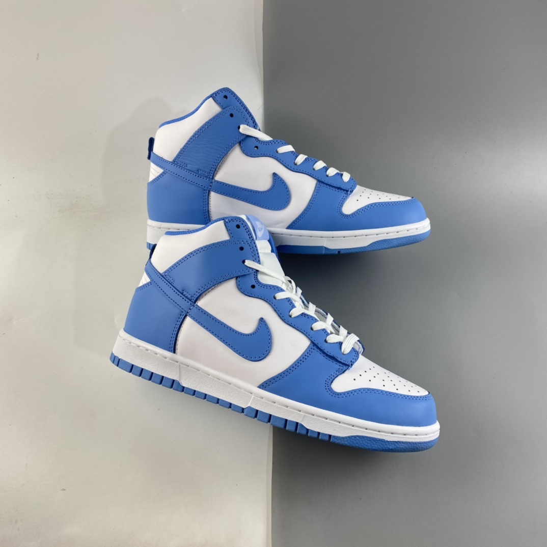 P400  NIKE SB Dunk High“北卡蓝”SB扣碎篮板高帮板鞋 DD1869-107