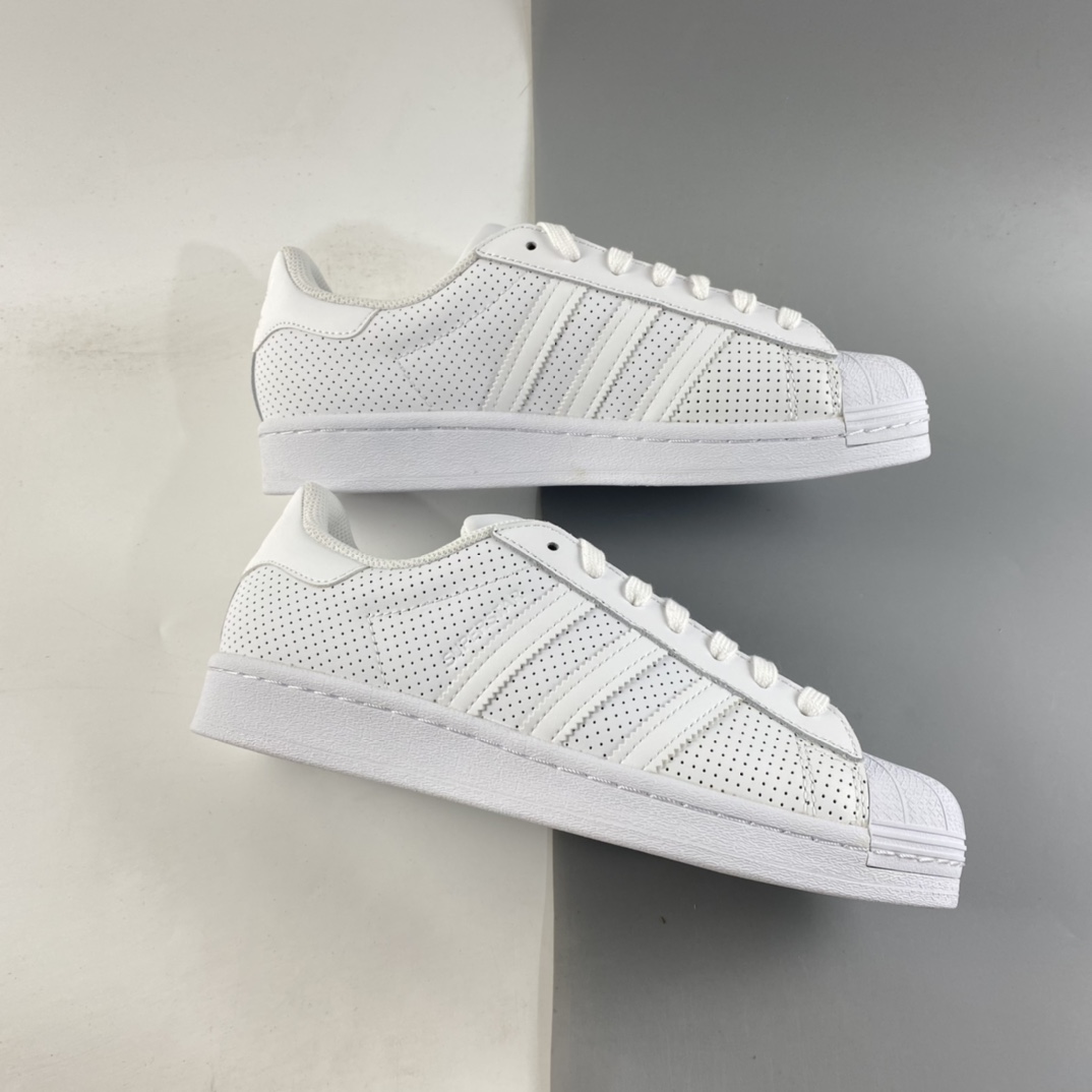 120 Ad Originals Superstar 三叶草贝壳头帆布透气休闲板鞋 FV3445