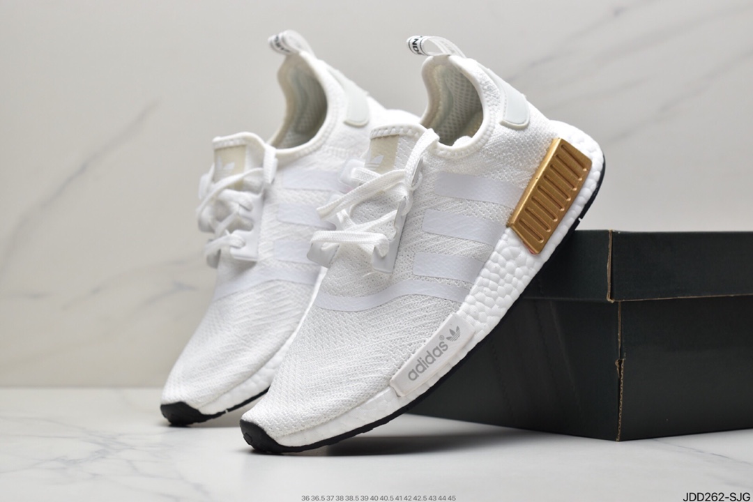 120  阿迪达斯 Adidas NMD R-1 Runner 针织面街头风经典百搭跑步鞋