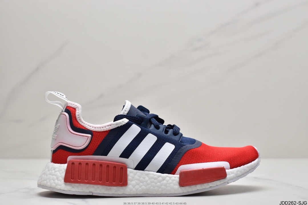 120  阿迪达斯 Adidas NMD R-1 Runner 针织面街头风经典百搭跑步鞋